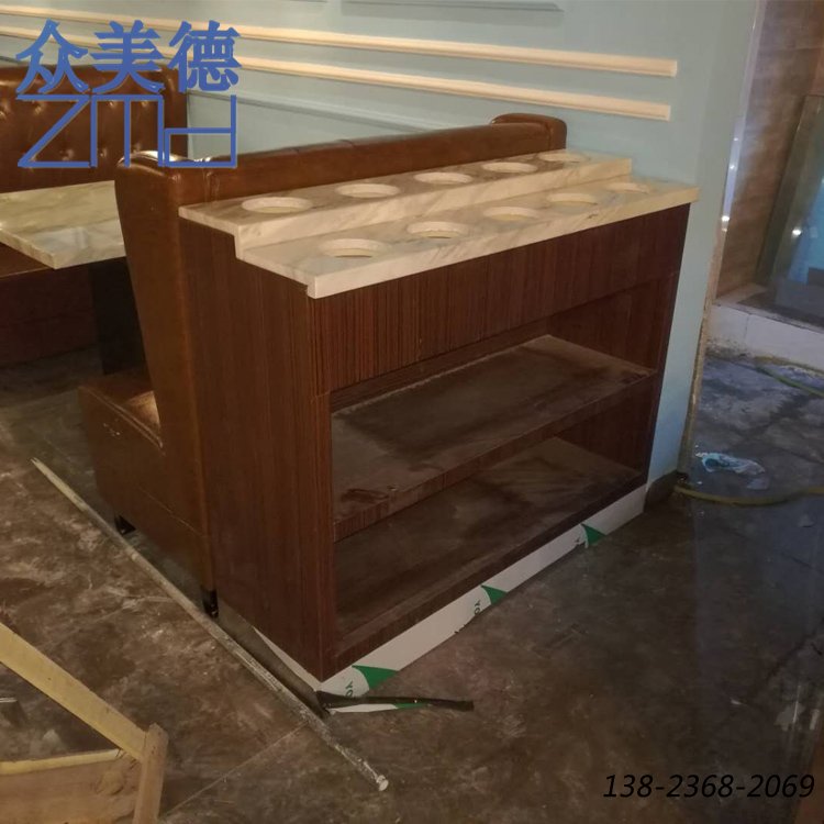 火鍋調(diào)料臺，大理石醬料臺，定制調(diào)味桌