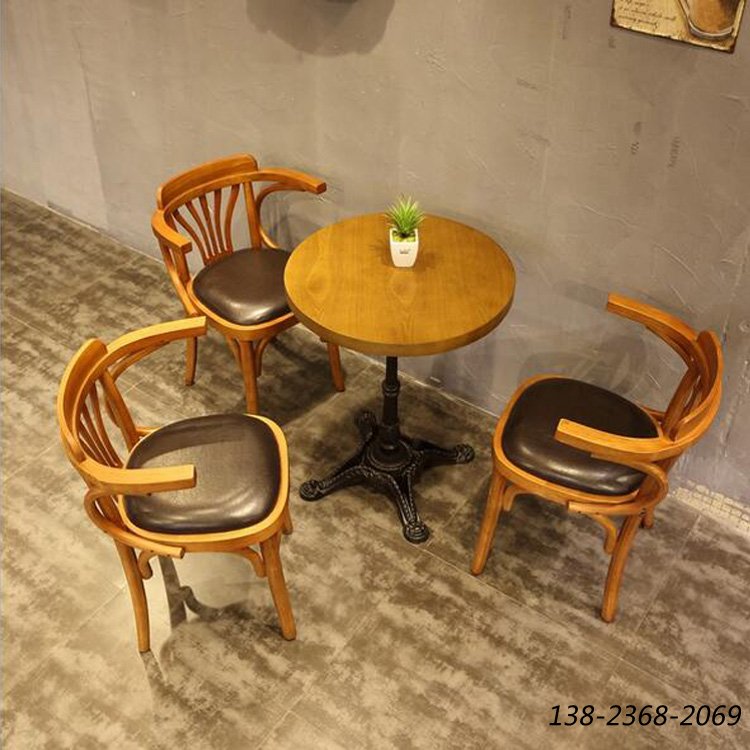 甜品店餐桌椅訂做，餐桌椅組合，休閑餐廳家具